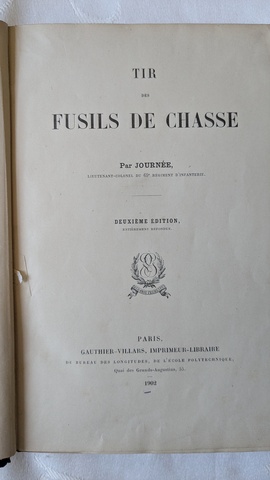Livre Tir des fusils de chasse 